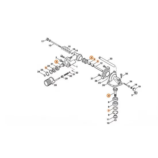 STIHL   Zestaw zębnika 4230 640 7306